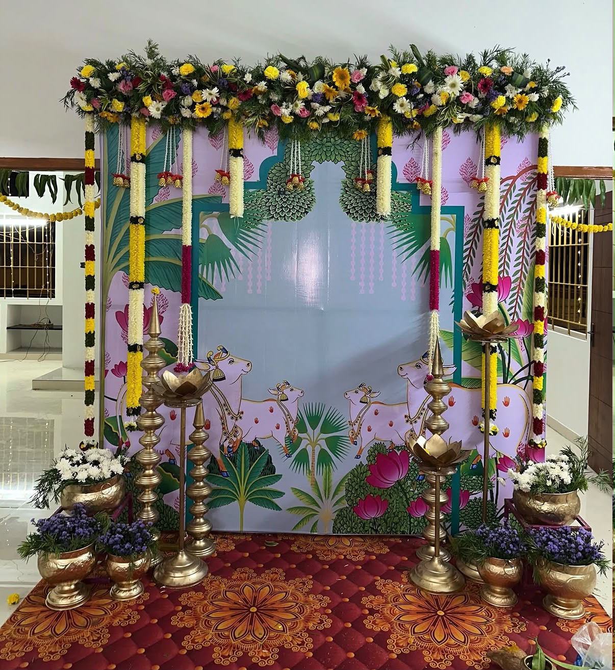 Pooja Backdrop